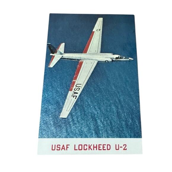 USAF Lockheed U-2 Postcard Unposted Spy Plane High Altitude Recon Jet VTG - Picture 1 of 4